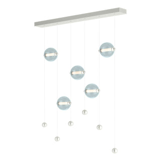 Hubbardton Forge - 139050-LED-STND-85-YL0668 - Abacus 5-Light LED Pendant - Abacus - Sterling