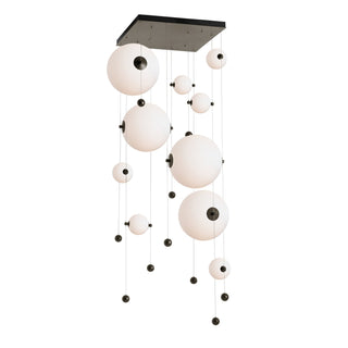 Hubbardton Forge - 139051-LED-STND-14-GG0694 - Abacus 10-Light Square LED Pendant - Abacus - Oil Rubbed Bronze