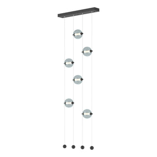 Hubbardton Forge - 139055-LED-STND-10-YL0668 - Abacus 6-Light Ceiling-to-Floor LED Pendant - Abacus - Black