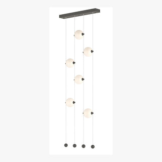 Hubbardton Forge - 139055-LED-STND-20-GG0668 - Abacus 6-Light Ceiling-to-Floor LED Pendant - Abacus - Natural Iron