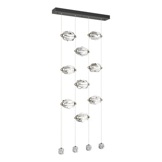 Hubbardton Forge - 139056-LED-STND-10-CR - Gatsby 9-Light LED Pendant - Gatsby - Black