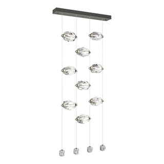 Hubbardton Forge - 139056-LED-STND-20-CR - Gatsby 9-Light LED Pendant - Gatsby - Natural Iron