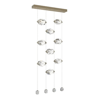 Hubbardton Forge - 139056-LED-STND-84-CR - Gatsby 9-Light LED Pendant - Gatsby - Soft Gold