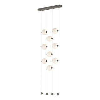 Hubbardton Forge - 139057-LED-STND-20-GG0668 - Abacus 9-Light Ceiling-to-Floor LED Pendant - Abacus - Natural Iron