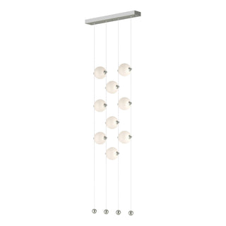 Hubbardton Forge - 139057-LED-STND-85-GG0668 - Abacus 9-Light Ceiling-to-Floor LED Pendant - Abacus - Sterling