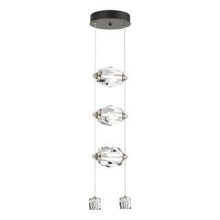 Hubbardton Forge - 139058-LED-STND-07-CR - Gatsby 3-Light LED Pendant - Gatsby - Dark Smoke