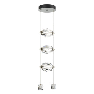 Hubbardton Forge - 139058-LED-STND-82-CR - Gatsby 3-Light LED Pendant - Gatsby - Vintage Platinum