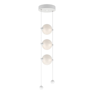 Hubbardton Forge - 139059-LED-STND-02-GG0668 - Abacus 3-Light LED Pendant - Abacus - White