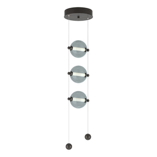Hubbardton Forge - 139059-LED-STND-14-YL0668 - Abacus 3-Light LED Pendant - Abacus - Oil Rubbed Bronze