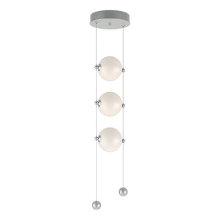Hubbardton Forge - 139059-LED-STND-82-GG0668 - Abacus 3-Light LED Pendant - Abacus - Vintage Platinum