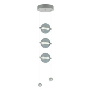Hubbardton Forge - 139059-LED-STND-82-YL0668 - Abacus 3-Light LED Pendant - Abacus - Vintage Platinum
