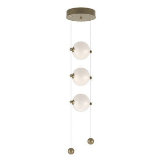 Hubbardton Forge - 139059-LED-STND-84-GG0668 - Abacus 3-Light LED Pendant - Abacus - Soft Gold