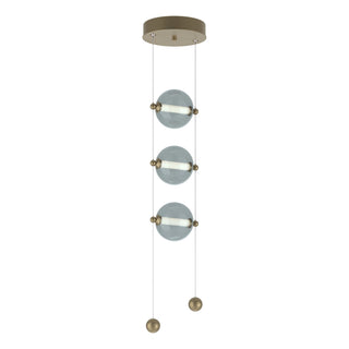 Hubbardton Forge - 139059-LED-STND-84-YL0668 - Abacus 3-Light LED Pendant - Abacus - Soft Gold