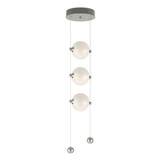 Hubbardton Forge - 139059-LED-STND-85-GG0668 - Abacus 3-Light LED Pendant - Abacus - Sterling