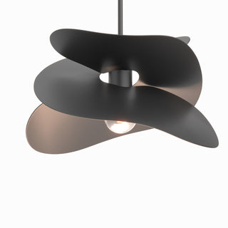 Hubbardton Forge - 139450-SKT-MULT-10 - Hibiscus Small Pendant - Hibiscus - Black