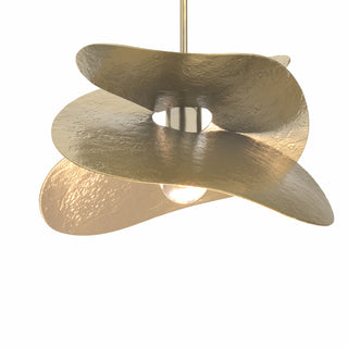 Hubbardton Forge - 139450-SKT-MULT-86 - Hibiscus Small Pendant - Hibiscus - Modern Brass