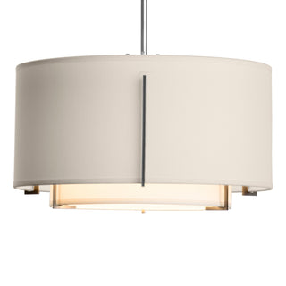 Hubbardton Forge - 139602-SKT-MULT-85-SF1099-SE1590 - Exos Small Double Shade Pendant - Exos - Sterling