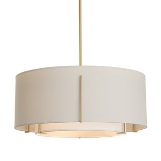 Hubbardton Forge - 139605-SKT-MULT-82-SF1590-SE2290 - Exos Double Shade Pendant - Exos - Vintage Platinum