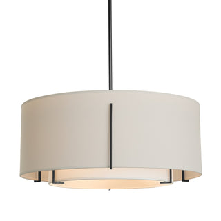 Hubbardton Forge - 139610-SKT-MULT-10-SF2290-SE2899 - Exos Large Double Shade Pendant - Exos - Black