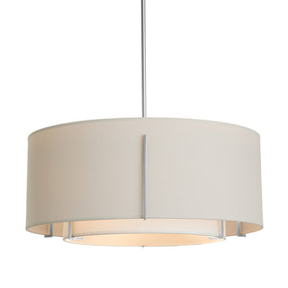 Hubbardton Forge - 139610-SKT-MULT-85-SF2290-SE2899 - Exos Large Double Shade Pendant - Exos - Sterling