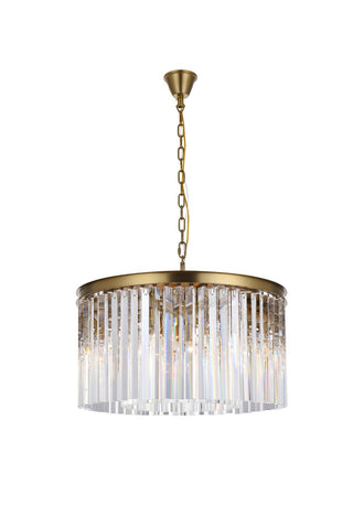Elegant Lighting - 1208D26SG/RC - Eight Light Chandelier - Sydney - satin gold