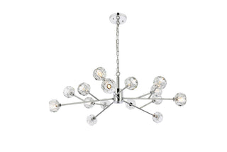 Elegant Lighting - 3509D42C - 15 Light Pendant - Graham - Chrome and Clear