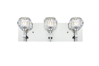 Elegant Lighting - 3509W18C - Three Light Wall Sconce - Graham - Chrome and Clear