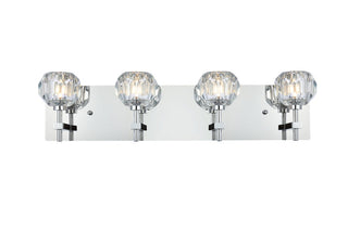 Elegant Lighting - 3509W25C - Four Light Wall Sconce - Graham - Chrome and Clear