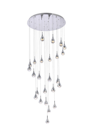 Elegant Lighting - 3825D42C - LED Chandelier - Amherst - chrome