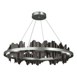 Hubbardton Forge - 139653-LED-STND-82-14 - Hildene Circular LED Pendant - Hildene - Vintage Platinum