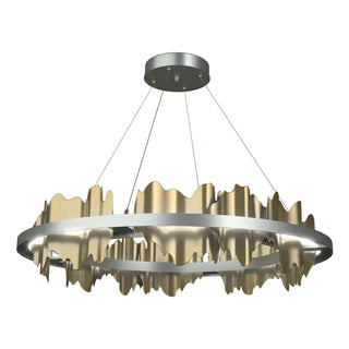 Hubbardton Forge - 139653-LED-STND-82-86 - Hildene Circular LED Pendant - Hildene - Vintage Platinum