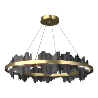 Hubbardton Forge - 139653-LED-STND-86-10 - Hildene Circular LED Pendant - Hildene - Modern Brass