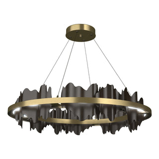 Hubbardton Forge - 139653-LED-STND-86-14 - Hildene Circular LED Pendant - Hildene - Modern Brass