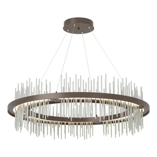 Hubbardton Forge - 139656-LED-STND-05-82 - Gossamer Circular LED Pendant - Gossamer - Bronze