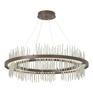 Hubbardton Forge - 139656-LED-STND-05-85 - Gossamer Circular LED Pendant - Gossamer - Bronze