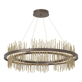 Hubbardton Forge - 139656-LED-STND-05-86 - Gossamer Circular LED Pendant - Gossamer - Bronze