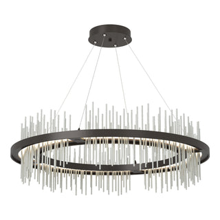 Hubbardton Forge - 139656-LED-STND-14-82 - Gossamer Circular LED Pendant - Gossamer - Oil Rubbed Bronze