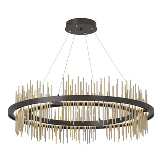 Hubbardton Forge - 139656-LED-STND-14-84 - Gossamer Circular LED Pendant - Gossamer - Oil Rubbed Bronze