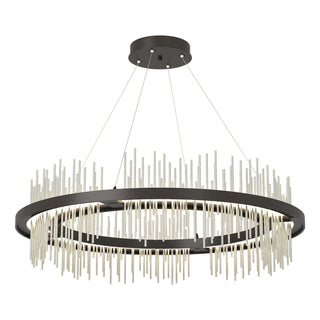 Hubbardton Forge - 139656-LED-STND-14-85 - Gossamer Circular LED Pendant - Gossamer - Oil Rubbed Bronze