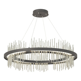 Hubbardton Forge - 139656-LED-STND-20-85 - Gossamer Circular LED Pendant - Gossamer - Natural Iron