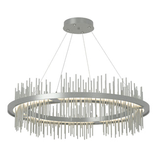 Hubbardton Forge - 139656-LED-STND-82-82 - Gossamer Circular LED Pendant - Gossamer - Vintage Platinum
