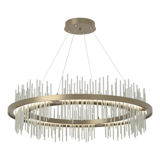 Hubbardton Forge - 139656-LED-STND-84-82 - Gossamer Circular LED Pendant - Gossamer - Soft Gold