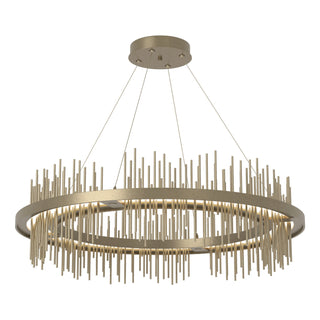 Hubbardton Forge - 139656-LED-STND-84-84 - Gossamer Circular LED Pendant - Gossamer - Soft Gold
