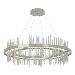 Hubbardton Forge - 139656-LED-STND-85-82 - Gossamer Circular LED Pendant - Gossamer - Sterling