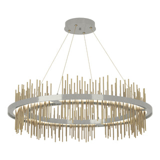 Hubbardton Forge - 139656-LED-STND-85-86 - Gossamer Circular LED Pendant - Gossamer - Sterling