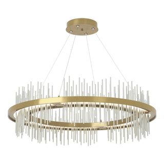 Hubbardton Forge - 139656-LED-STND-86-82 - Gossamer Circular LED Pendant - Gossamer - Modern Brass
