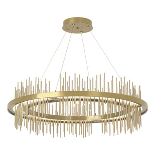 Hubbardton Forge - 139656-LED-STND-86-84 - Gossamer Circular LED Pendant - Gossamer - Modern Brass