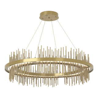 Hubbardton Forge - 139656-LED-STND-86-86 - Gossamer Circular LED Pendant - Gossamer - Modern Brass