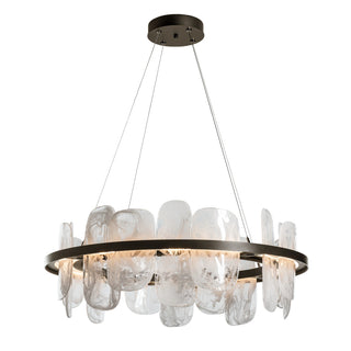 Hubbardton Forge - 139660-LED-STND-14-YR0708 - Vitre Circular LED Pendant - Vitre - Oil Rubbed Bronze