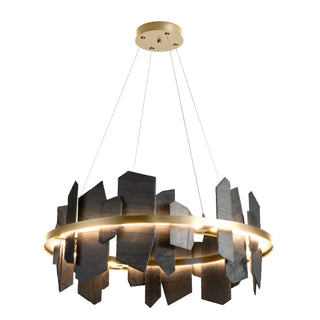 Hubbardton Forge - 139665-LED-STND-86-SL - Ardesia Circular LED Pendant - Ardesia - Modern Brass